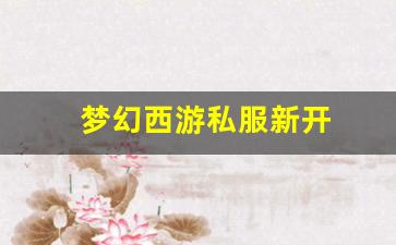 梦幻西游私服新开(梦