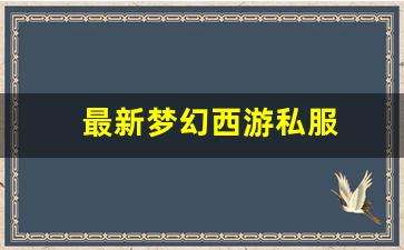 最新梦幻西游私服(梦